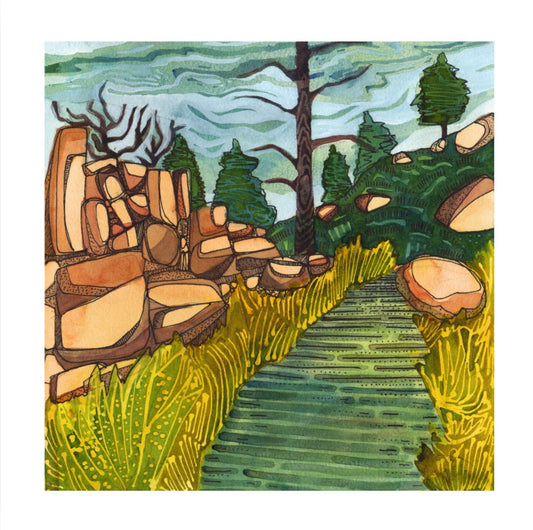 The Kern River print by Lindsey Fox