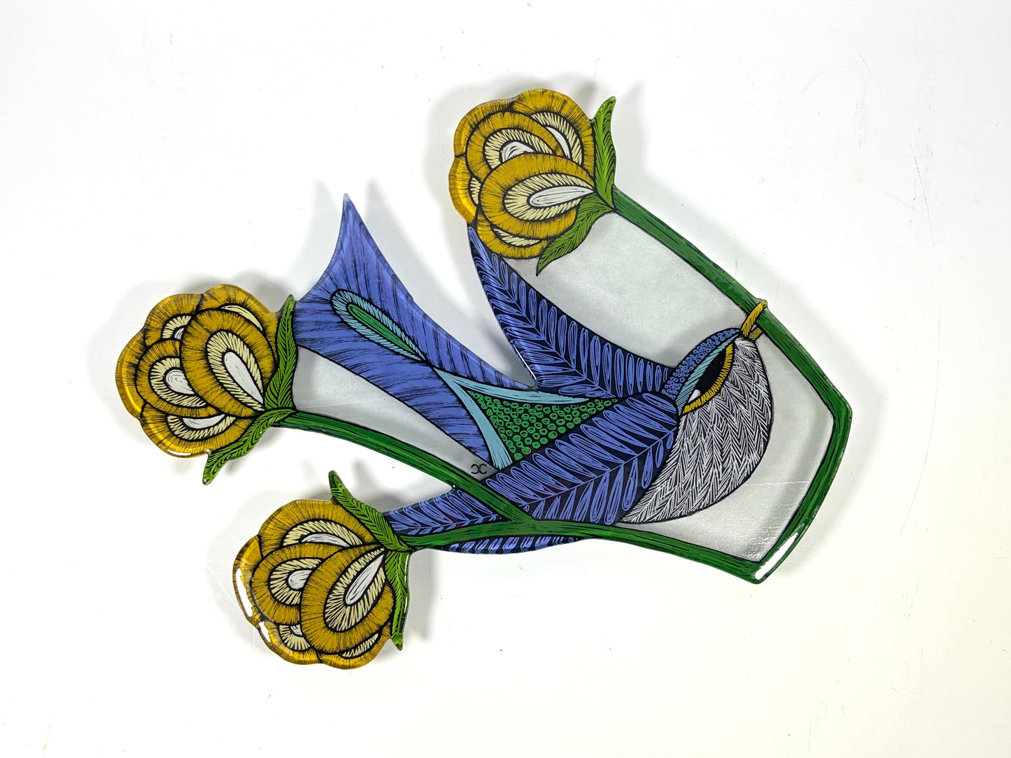 Whimsical glass cutout Series by Silly Dog Art Glass