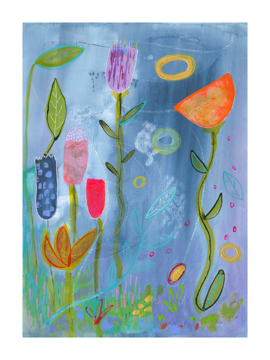 Aquatic Bloom Print by Jennifer O'Reilly
