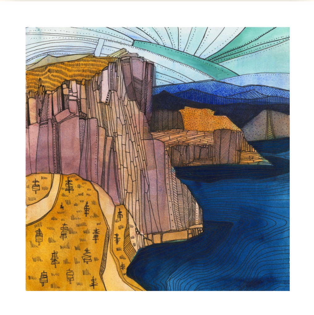 Crater Lake print by Lindsey Fox