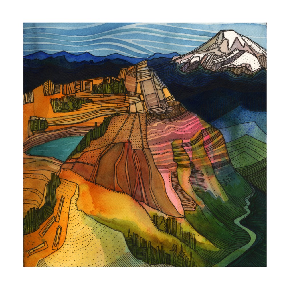 Goat Rocks print by Lindsey Fox