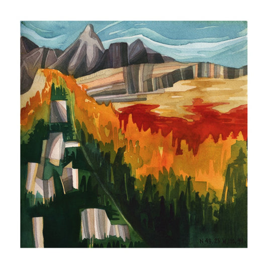 Larches Landscape print by Lindsey Fox