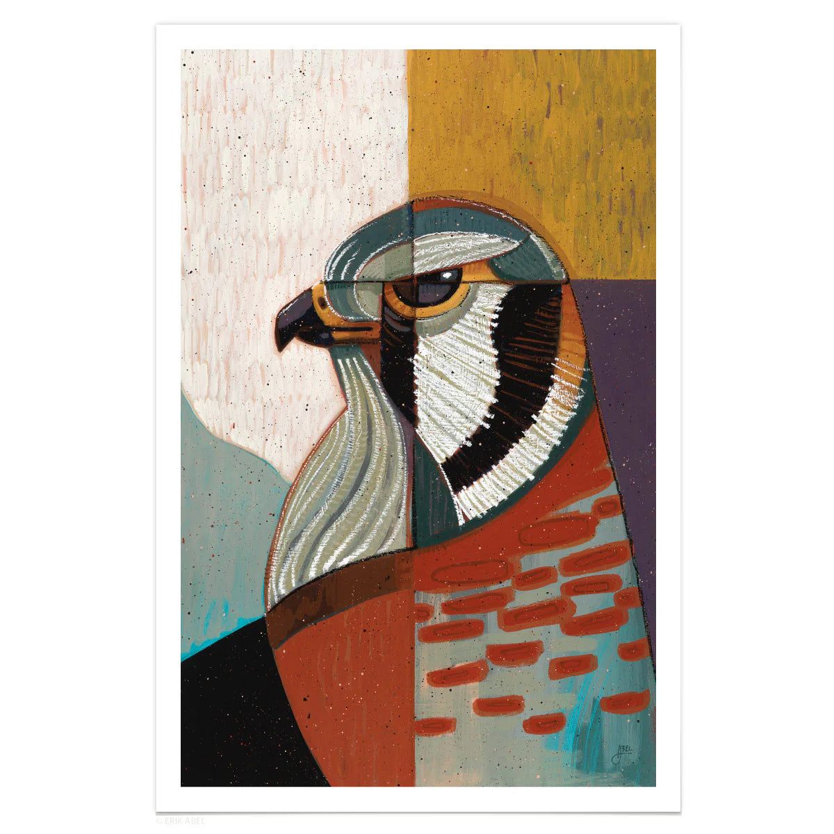 Kestrel Print by Erik Abel