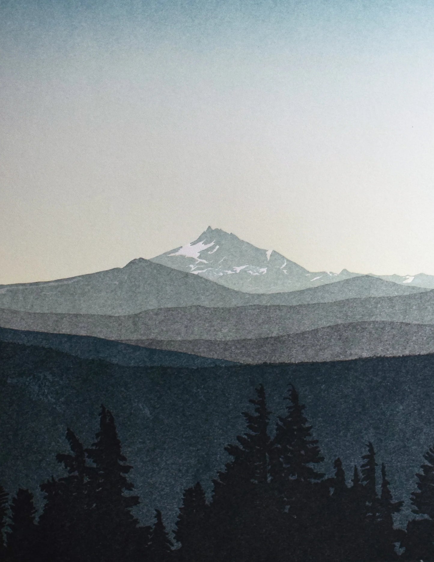 Lone Peak Print by Quail Lane Press