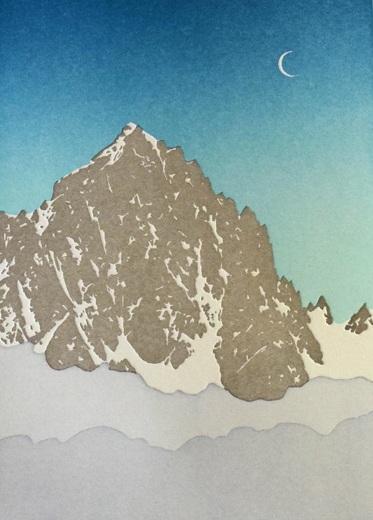 Mountain Twilight Print by Quail Lane Press