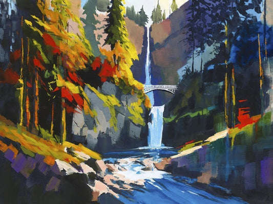 Multnomah Falls Print by Dave Fox