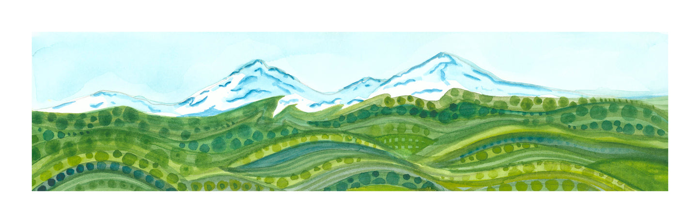 Rolling Hills Print by Kathy Deggendorfer