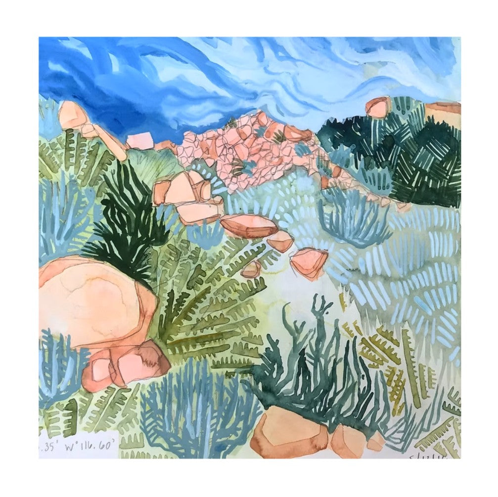 Sagebrush Desert print by Lindsey Fox