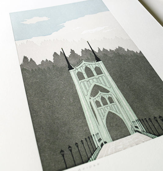 St Johns Print by Quail Lane Press