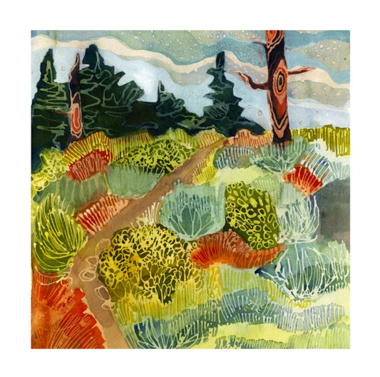 Walk into Wrightwood print by Lindsey Fox