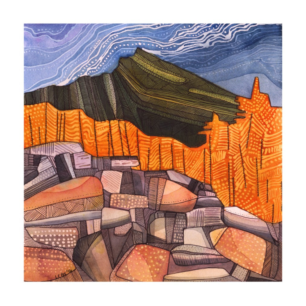 Washington Larches print by Lindsey Fox