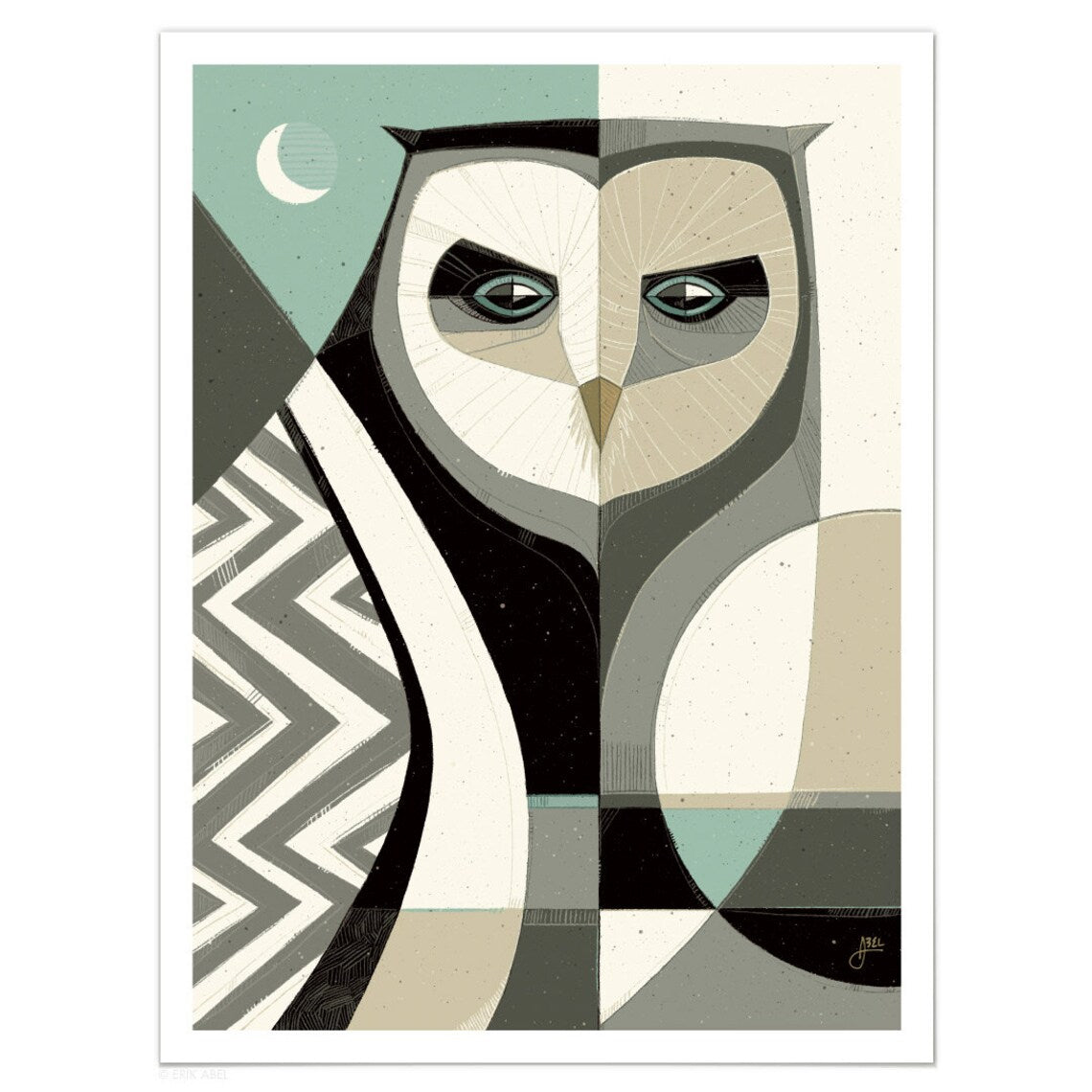 Who? Print by Erik Abel