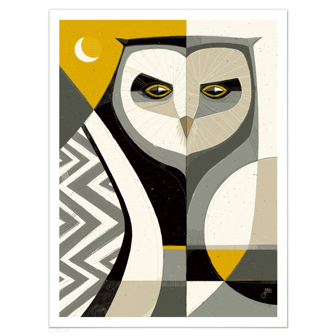 Who? Print by Erik Abel